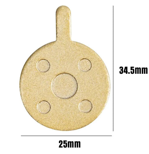 Top Shelf Full Metal Bicycle Disc Brake Pads Bring Badass Mechanical Stopping Power With Rugged 34 By 25 Millimeters close-up view