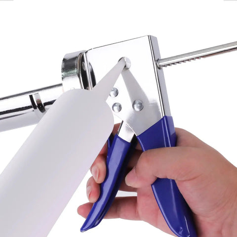 Heavy Duty Sealant Caulking Gun For 10 Oz Cartridges 11 To 1 Thrust Ratio Steel Construction With Dipped Iron Handle Comfortable Grip used