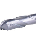 SpeTool 14411 ball-nose carbide end mill, double-flute, 1/4in shank, close-up