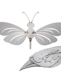 Steel butterfly art component from Butterfly Welding Practice Kit 8 Pcs Coupons For Beginners And Pros, unassembled pieces shown
