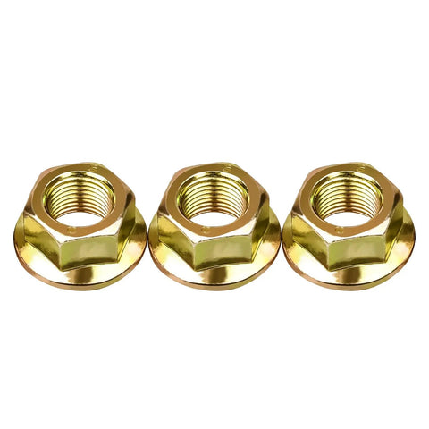 Tough As Nails Hex Flange Nuts For Lawn Mower Blade Spindle Swap Fits Cub Cadet MTD Craftsman Troy Bilt in three pack
