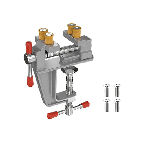 Heavy Duty 360 Degree Swivel Cast Iron Bench Clamp For Home Workshop And Metal Fabrication, Portable Workbench Clamp For Grinding And Drilling