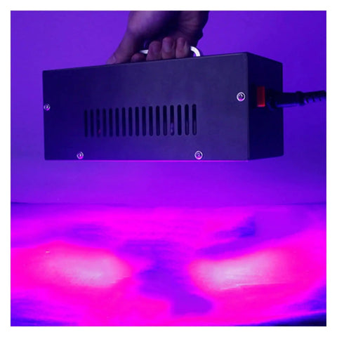 Go-To Gear 3500W LED UV Curing Lamp Packs Cold Light Source For 3D Printer Resin And Gel Drying 365NM UV Machine in use.