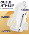 Heavy Duty Plastic Vacuum Storage Clip Seal Grip For Space Saver Bags with anti-slip design, demonstrating non-slip bump and clip features.