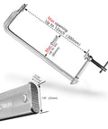 Set of 4 12 Inch Heavy Duty F Clamps for Welding Woodworking and Metalworking with 550 LB Load Capacity and 3 Inch Throat Depth