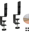 Set Of 2 Desk Clamps For Pegboard Mounting Metal Brackets Dope Office And Gaming Desktop Organization For Home Wall Mount