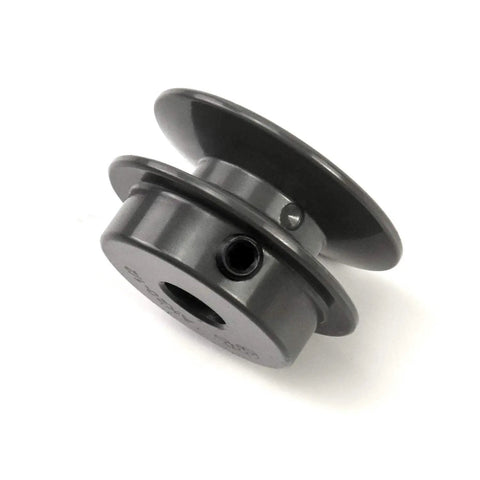 Beefy Cast Iron V Belt Sheave With 2.05 Inch OD And One Half Inch Bore For V Belt Drives Fits 3L 4L A AX Belts Durable Anti Corrosion Pulley Great For Hobbyists And Workshop Upgrades
