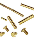 24K Gold Plated 1911 Grip Screws And Pins Kit For All Full Size 1911 Models 45 ACP And 9mm Hardened Steel Set Of Four