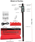 What's in the box of Dope Digital Caliper 12 Inch With Ultra Precision 0.001 Inch Accuracy, Rechargeable USB C Caliper, IP54 Stainless Steel