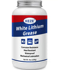 Premium White Lithium Grease Multi Purpose Lubricant 8oz can for mechanical lubrication and corrosion resistance.