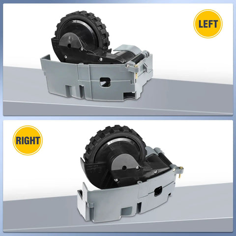 Top view of Right Left Drive Wheel Module Pair For iRobot Roomba 500 600 700 800 900 Series Replacement Wheel Passed OEM Test