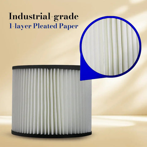 Cartridge Filter Replacement For Wet And Dry Vacuum Cleaners Fits 5 To 16 Gallon Models Easy To Install Top Notch Disposable