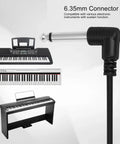 6.35mm connector for Universal Keyboard Sustain Pedal With 1/4 Inch Input Plug And Anti Slip Rubber Bottom with digital pianos