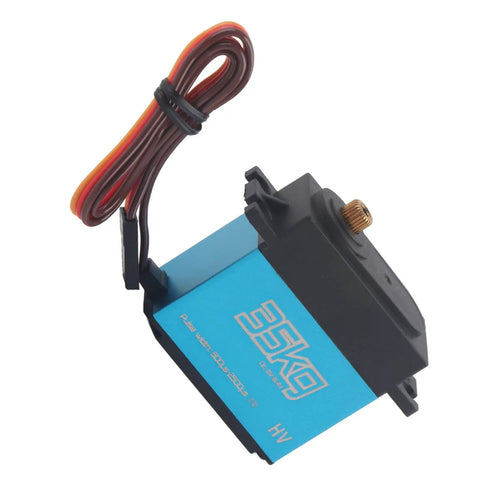 2 Pack 35Kg High Torque Digital RC Servos With Coreless Motor And Full Metal Gears Built Heavy Duty for precise control and racing.
