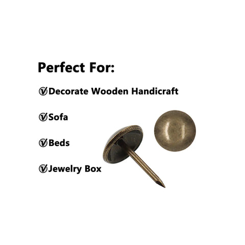Badass Upholstery Tacks Featuring Long Shank Design Slick Matte Iron Coating Reliable Round Head Thumb Nails For Vintage Furniture Repair And Weekend Workshop Crafts Straight Fire Quality Every Maker Craves