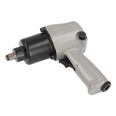 Heavy Duty Workhorse 1/4 Inch Square Drive Pneumatic Impact Wrench with aluminum casing for mechanics.