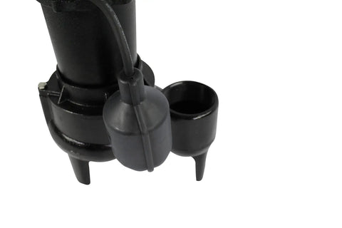 Beast Of A 1/2 HP Cast Iron Sewage Pump With Piggy Back Float Switch Heavy Duty Submersible Waste Pump detail view