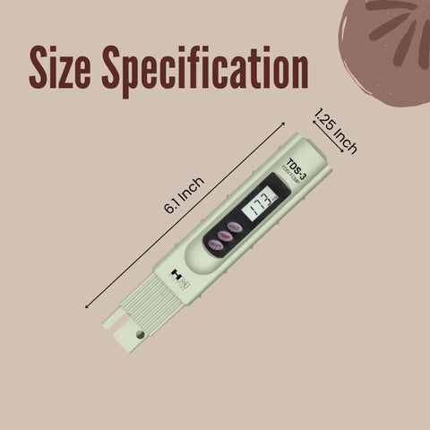 Handheld TDS Meter With Carrying Case For Quick Water Quality Checks On The Go, 0 To 9990 PPM Range, 1 PPM Resolution, Accurate Within Two Percent, Auto Off After Ten Minutes, Ideal For Pros In The Field