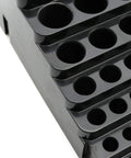 Side view of All In One CNC Tool Storage Case with organized slots for milling cutters, drill bits, and reamers, made of durable PP material.