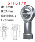 Built Tough 304 Stainless Steel Rod End Bearings For Real Smooth Linkage Motion Hella Durable Precision Threads Ideal For Automation Gear And Custom Machinery Mods Set Of One Or Five, 16mm diameter, 85mm length.