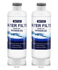 Two Pack Fridge Water Filter Replacement For Samsung RF Series Refrigerators With Advanced Multi Stage Filtration Reducing Lead
