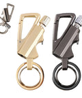 Gold and silver Three In One Lighter With Multitool Keychain Bottle Opener Portable Waterproof Ignite Tool For Camping