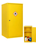 Heavy Duty Flammable Storage Cabinet In Galvanized Steel With Adjustable Shelves, Hazardous Materials Safety Cabinet