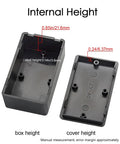 Slick Abs Project Box 10 Pack Built Tough Heavy Duty Electrical Enclosure with internal measurements for secure storage.