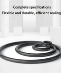 2.4mm O Ring Set Gasket Seal Kit Nitrile Rubber O Rings Assortment For Automotive And Industrial Use High Elasticity And Wear Resistant Seals Great For Replacement In Machinery Automotive Plumbing And Marine Projects Durable Performance black nitrile O-rings