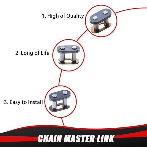 Drive Chain 10 Feet With Chain Breaker Tool Beefy Heavy Duty For 40cc 50cc 2 Stroke Pit Dirt Bikes Quad ATV Chain Master Link