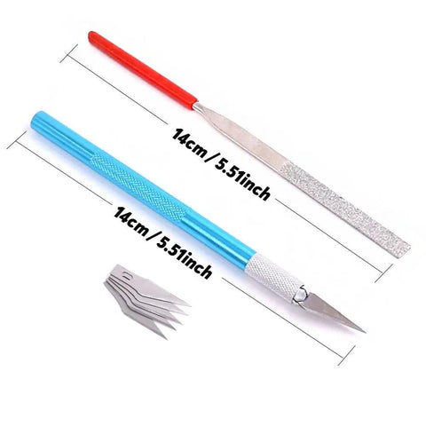 Gundam Model Tools Kit Nine Piece Starter Set For Building Repairing And Fixing Models And Toys knife and file, 14cm size