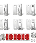 Ultra Thin Stick On Cabinet Magnets Set Of 6 For No Drill Installation, heavy duty stainless steel magnetic door catch with 3M adhesive strips