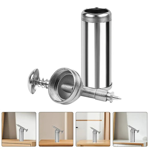 Manual 80cc Grease Gun Portable Alloy With Lock On Coupler for automotive and industrial use, silver design with piston view.