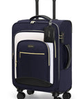 Flight Ready Carry On Luggage 22x14x9 Inches Airline Approved Softside 20 Inch Spinner Wheels With TSA Lock Ultra Lightweight Travel Case