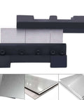 Magnetic Vise Mount Brake Bender for metalworking, showing heavy-duty cast steel tool bending steel, copper, and aluminum sheets up to 6in width.