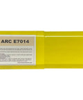 Yellow packaging for Workhorse Arc Stick Electrodes For Structural Welds, Three Thirty Second Inch By Fourteen Inch Rods.