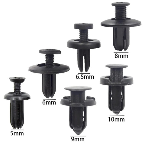 Rock Solid 150Pcs Mixed Auto Retainer Clips Kit With Plastic Fasteners And Trim Panel Rivets For Durable Car Interior Assembly Jobs That Hold Tight, 5-10mm