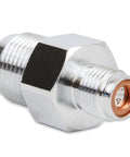 Nitrous Bottle Racer Safety Blow Off Adapter For Nitrous Systems Aircraft Grade Stainless Steel Purge Valve angled view