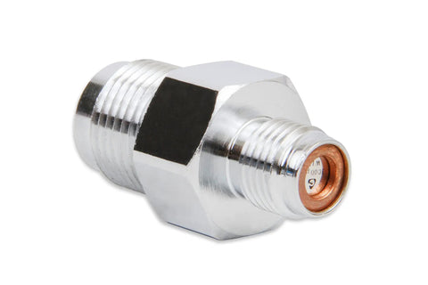 Nitrous Bottle Racer Safety Blow Off Adapter For Nitrous Systems Aircraft Grade Stainless Steel Purge Valve angled view