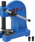 Heavy Duty 0.5 Ton Cast Iron Desktop Arbor Press For Riveting And Hole Punching with attachments visible