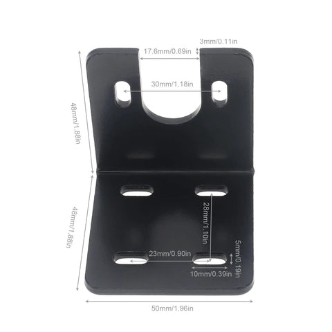 heavy duty motor base mounting brackets with dimensions