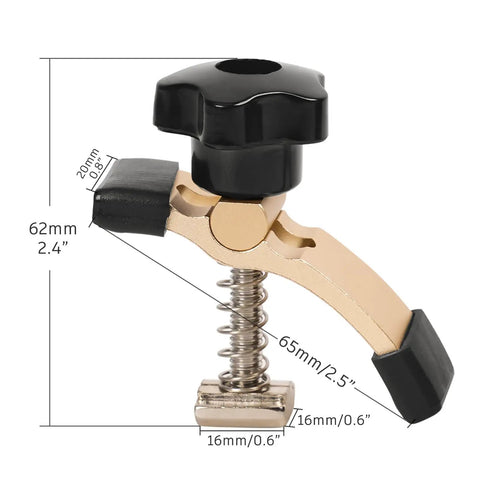 4 Piece Mini Hold Down Clamp Kit For CNC Routers Ideal For Woodworking And Metalworking Compatible With 3018 Series Machines Like 3018 Pro Max And 3018 Pro Ultra Compact 65mm Long 20mm Wide 62mm High Clamps That Grip Materials Up To 1.77 Inches.