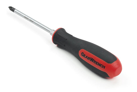 Single screwdriver from 20 Piece Phillips Slotted And Torx Screwdriver Set With Ergonomic Tri Lobe Dual Material Handles