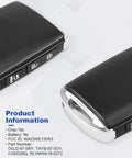 Side and angled view of the Key Fob Case Shell For Mazda CX5 CX9 2019 2020 2021 2022 2023 Replacement Keyless Entry Cover Not Assembled Yet Includes Video Guide FCC ID WAZSKE13D03 Get It Now.