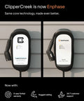 Dual 40 Amp EV Charger With 9.6kW Output, 240V, J1772 Connectors, hardwired, 25ft cable, safety certified, UL listed, weatherproof.