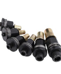 Six mandrels from the Hand Rivet Nut Tool Mandrel Set Six Piece Kit With 10-24, 6-32, 8-32, 5/16-18, 1/4-20, 3/8-16 Mandrels For Sheet Metal