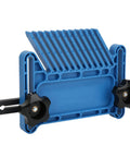 Heavy Duty Two Piece Table Saw Featherboard Set Woodworking Kickback Guard in blue plastic for stable cutting and routing.