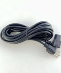 8 Foot Heavy Duty AC Power Cord For Scales And Food Price Displays Plug In Replacement Part Fits Digital Price Tags Produce Meat And Deli Counters 60Lb Capacity UL Listed RoHS Black coiled view