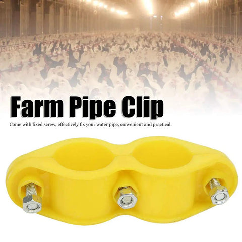 Water Pipe Clip Set 10 Pack Round Fasteners With Screws for aquaculture waterlines on farm