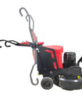Side view of Walk Behind Concrete Floor Grinder Workhorse With Twelve Head Planetary System 35.4 Inch Working Width Remote Control And LED Light For Epoxy Terrazzo Hardened Concrete 18.5 Kw 220V Three Phase